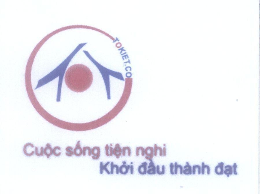 Mẫu nhãn hiệu TOKIET.CO Cuộc sống tiện nghi Khởi đầu thành đạt