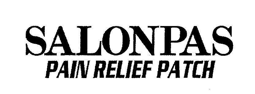 Mẫu nhãn hiệu SALONPAS PAIN RELIEF PATCH