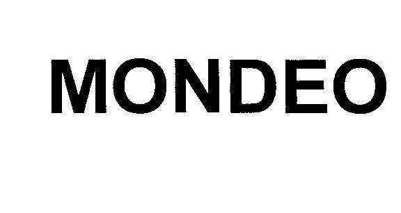 Mẫu nhãn hiệu MONDEO