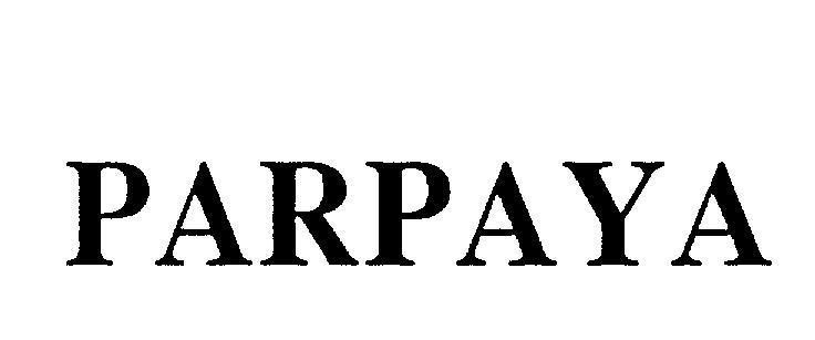 Mẫu nhãn hiệu PARPAYA