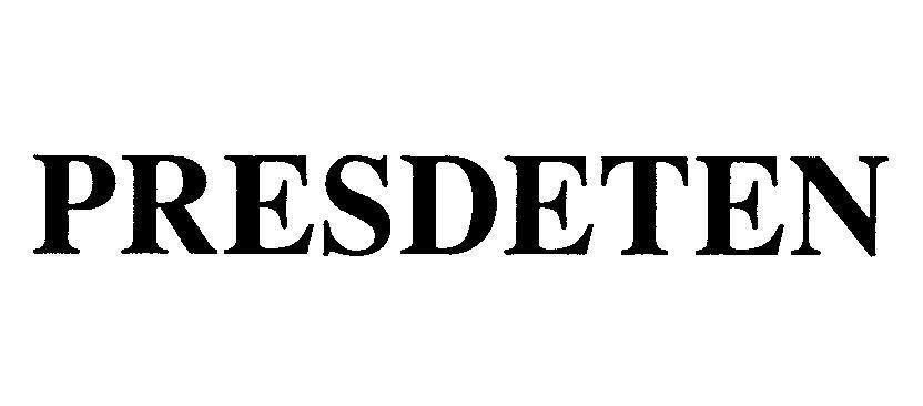 Mẫu nhãn hiệu PRESDETEN