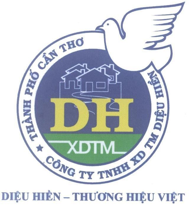 Mẫu nhãn hiệu DH XDTM Diệu Hiền - Thương Hiệu Việt Công ty TNHH XD TM Diệu Hiền Thành Phố Cần Thơ