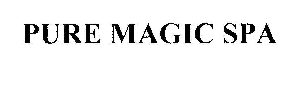 Mẫu nhãn hiệu PURE MAGIC SPA
