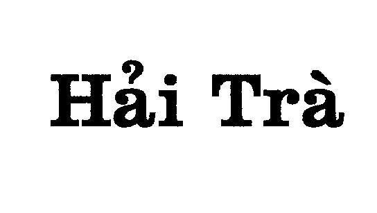 Mẫu nhãn hiệu Hải Trà