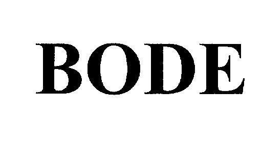 Mẫu nhãn hiệu BODE