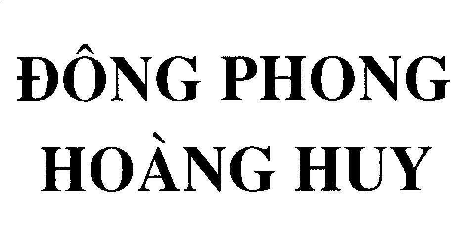 Mẫu nhãn hiệu Đông Phong Hoàng Huy