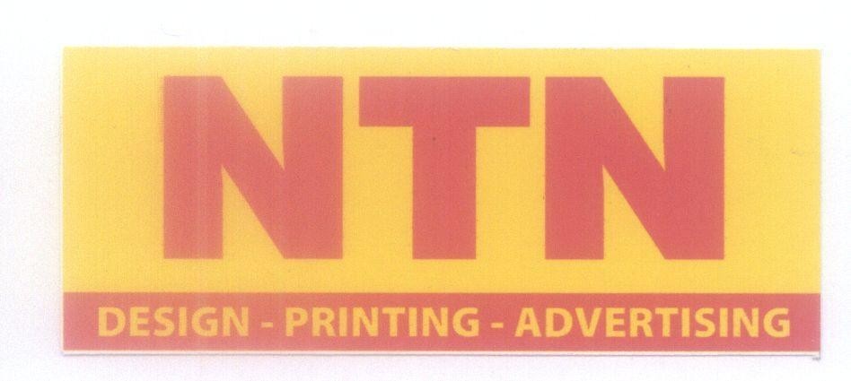 Mẫu nhãn hiệu NTN DESIGN - PRINTING - ADVERTISING