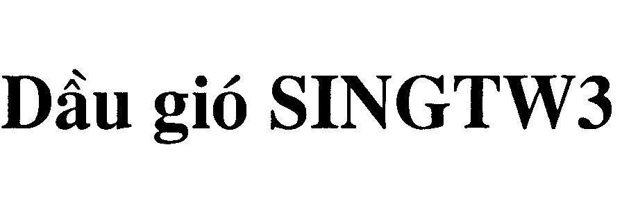 Mẫu nhãn hiệu Dầu gió SINGTW3