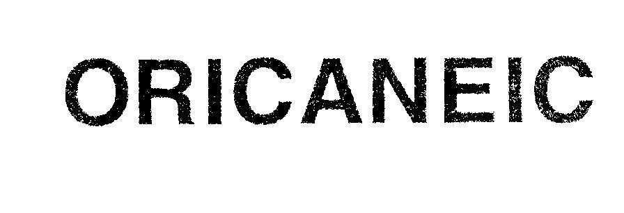 Mẫu nhãn hiệu ORICANEIC