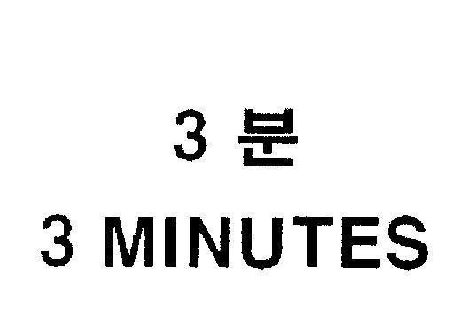 Mẫu nhãn hiệu 3 MINUTES [boon: vui vẻ, phút]
