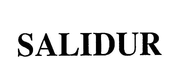 Mẫu nhãn hiệu SALIDUR