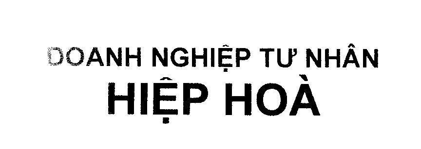 Mẫu nhãn hiệu Doanh Nghiệp Tư Nhân Hiệp Hoà