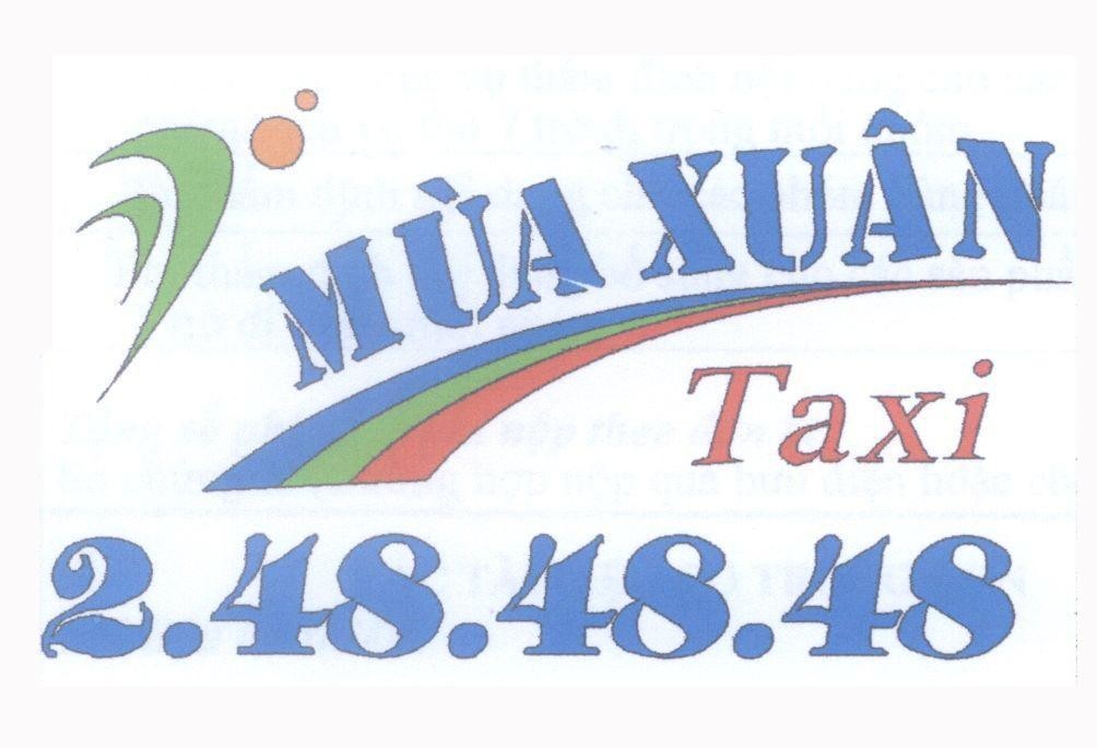 Mẫu nhãn hiệu Mùa Xuân Taxi 2.48.48.48