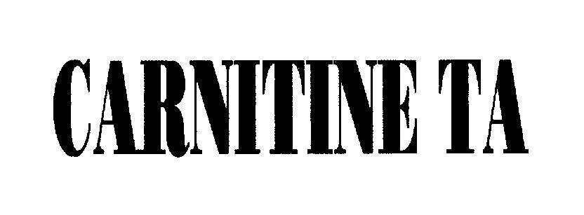 Mẫu nhãn hiệu CARNITINE TA