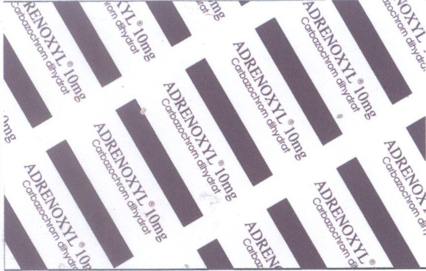 Mẫu nhãn hiệu ADRENOXYL 10mg Carbazochrom dihydrat