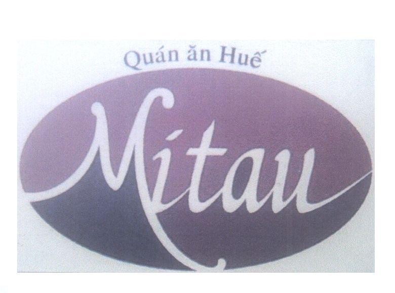 Mẫu nhãn hiệu Mitau Quán ăn Huế