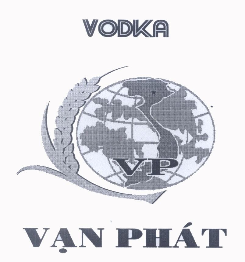 Mẫu nhãn hiệu Vạn Phát VODKA VP