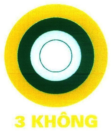 Mẫu nhãn hiệu 3 KHÔNG