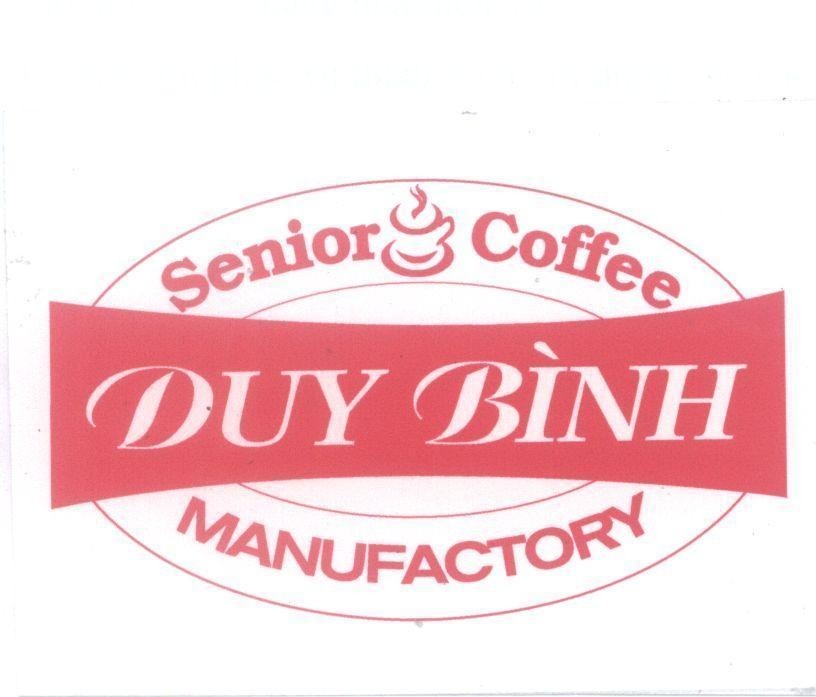 Mẫu nhãn hiệu Duy Bình Senior Coffee MANUFACTORY