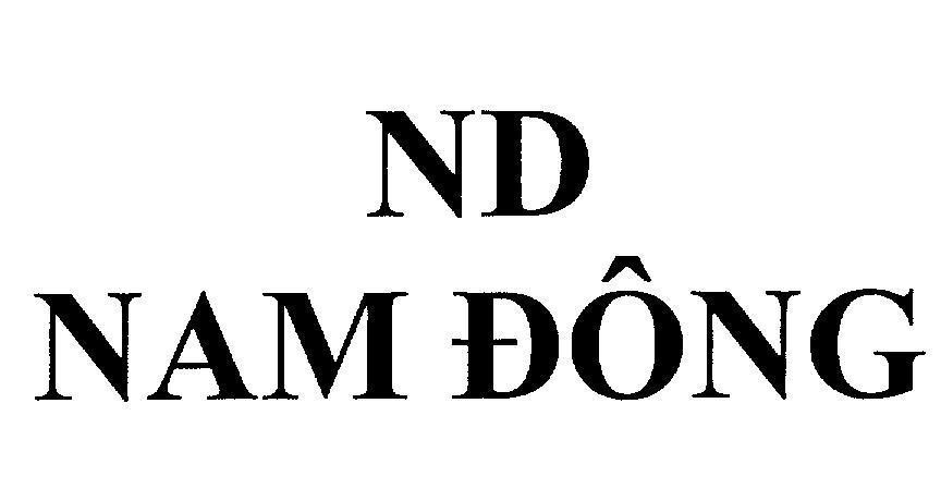 Mẫu nhãn hiệu NAM ĐÔNG ND