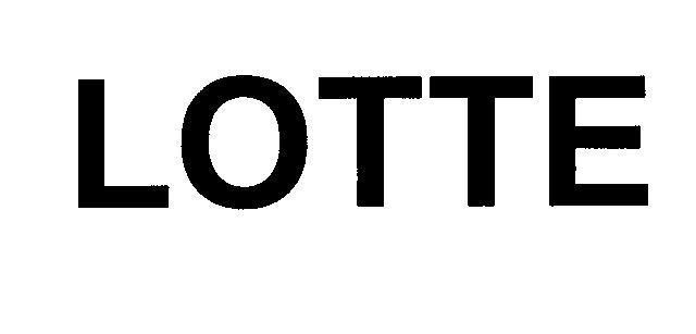 Mẫu nhãn hiệu LOTTE