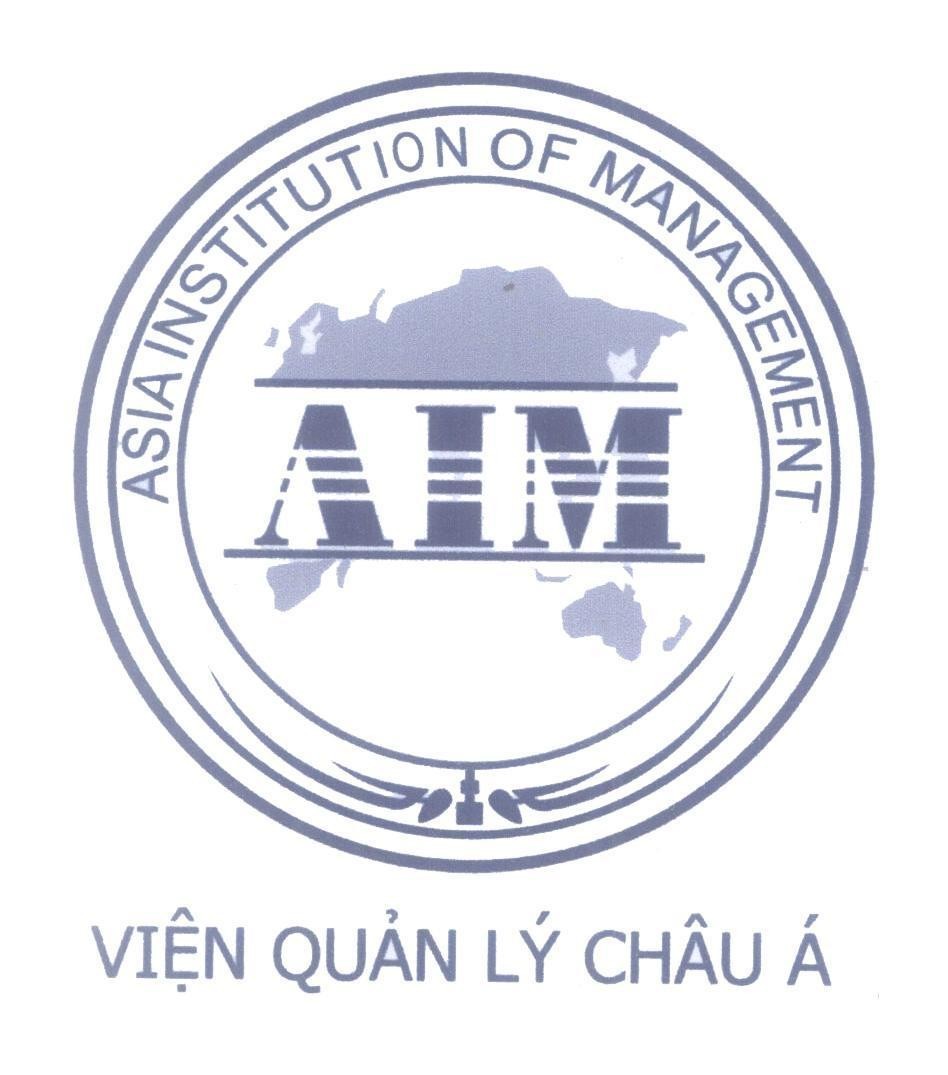 Mẫu nhãn hiệu AIM ASIA INSTITUTION OF MANAGEMENT Viện Quản Lý Châu á