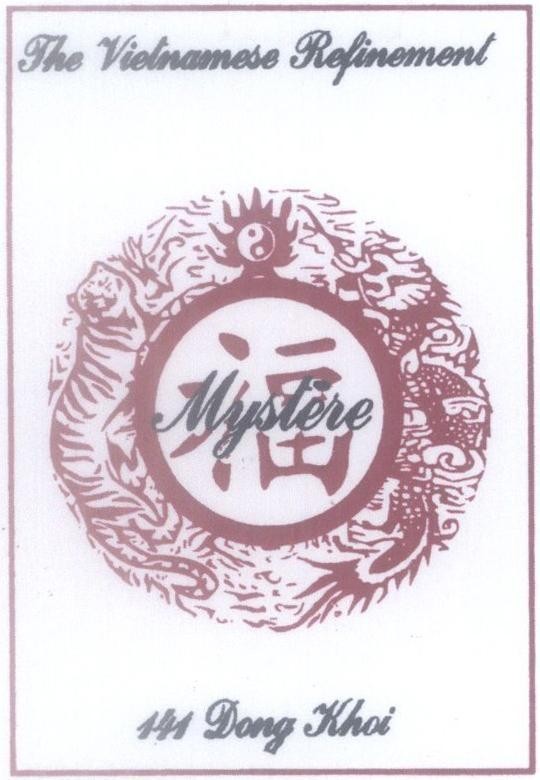Mẫu nhãn hiệu Mystère The Vietnamese Refinement 141 Dong Khoi [FU: phúc]