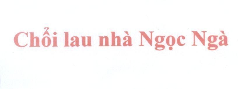 Mẫu nhãn hiệu Chổi lau nhà Ngọc Ngà
