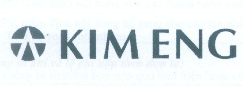 Mẫu nhãn hiệu KIM ENG [yuan: nguyên; da: đại]