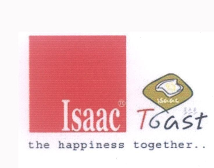 Mẫu nhãn hiệu Isaac TOAST the happiness together