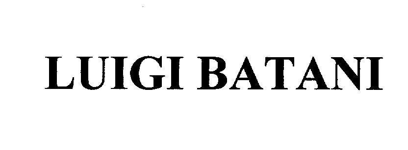 Mẫu nhãn hiệu LUIGI BATANI