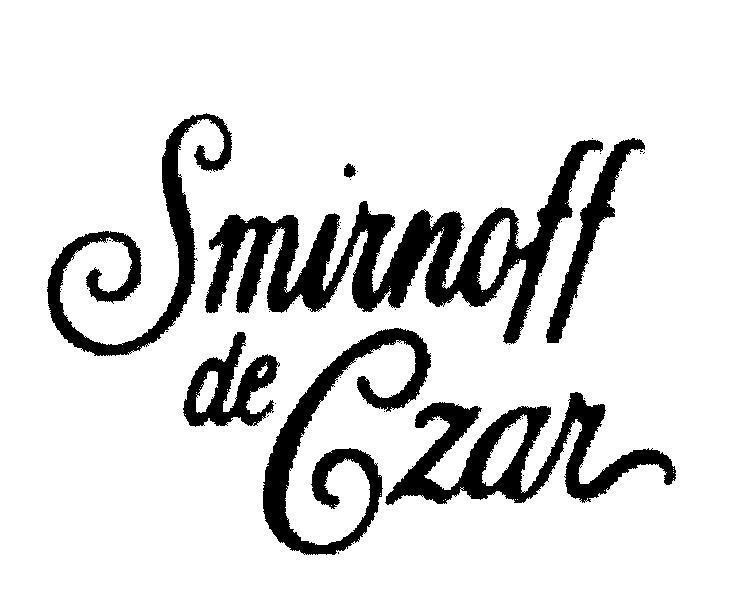 Mẫu nhãn hiệu Smirnoff de Czar
