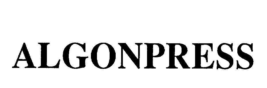 Mẫu nhãn hiệu ALGONPRESS