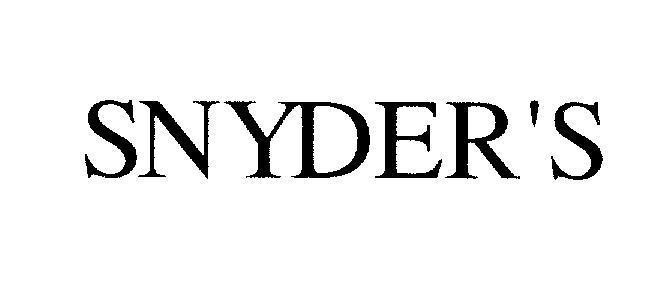 Mẫu nhãn hiệu SNYDER'S