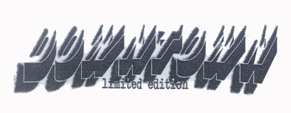 Mẫu nhãn hiệu DOWNTOWN limited edition