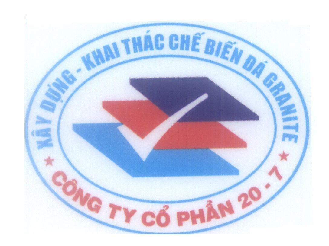 Mẫu nhãn hiệu Xây Dựng - Khai Thác Chế Biến Đá Granite Công Ty Cổ Phần 20 - 7 V