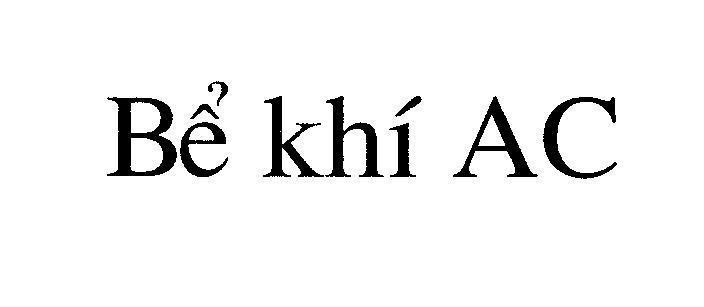 Mẫu nhãn hiệu Bể khí AC