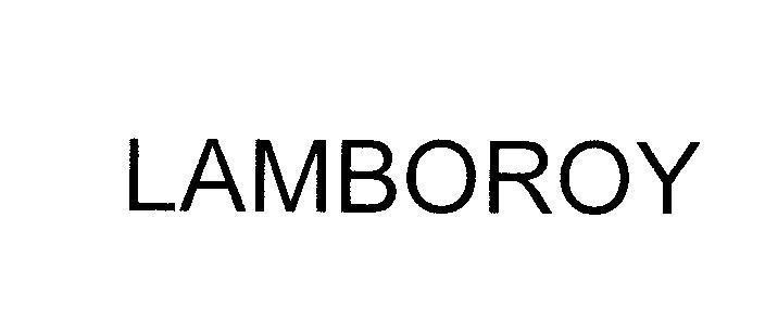 Mẫu nhãn hiệu LAMBOROY