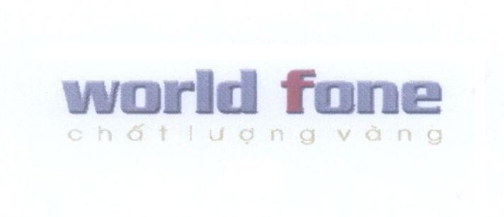 Mẫu nhãn hiệu world fone chất lượng vàng