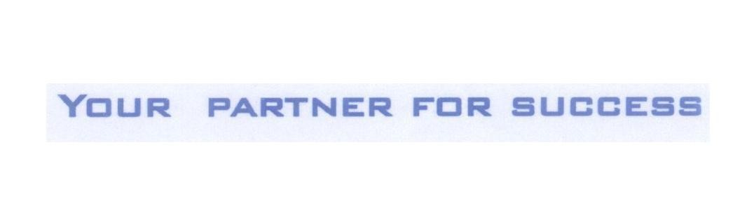 Mẫu nhãn hiệu YOUR PARTNER FOR SUCCESS