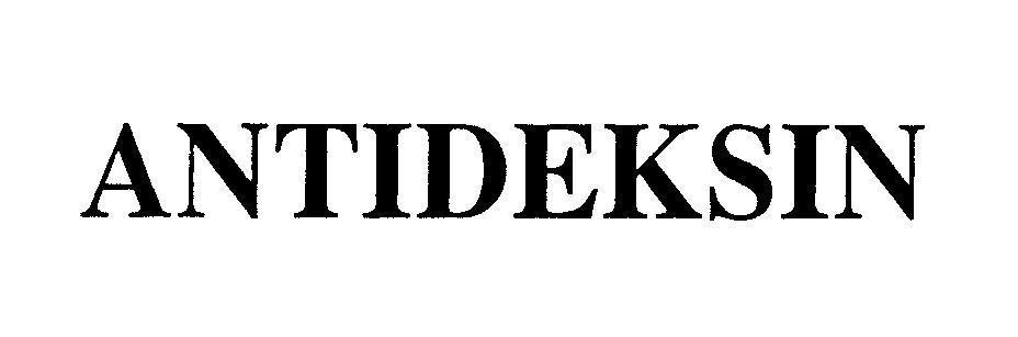 Mẫu nhãn hiệu ANTIDEKSIN