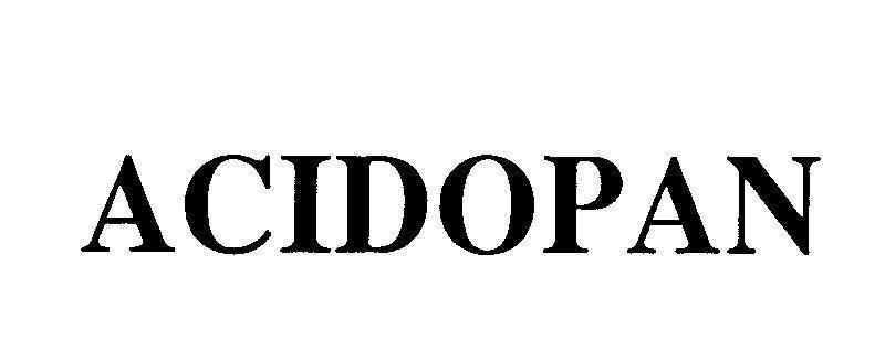 Mẫu nhãn hiệu ACIDOPAN