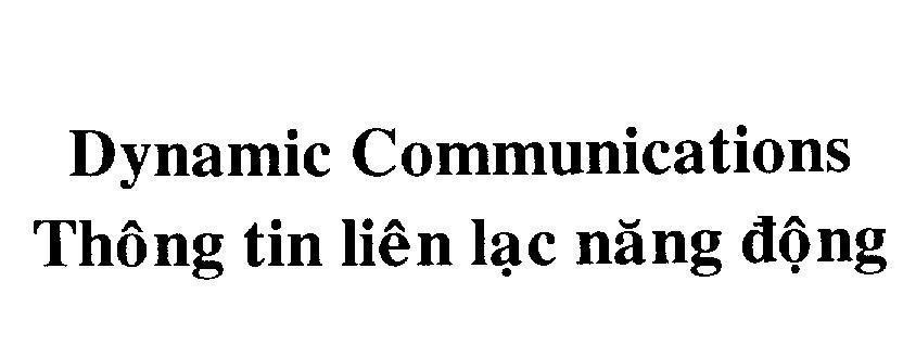 Mẫu nhãn hiệu Dynamic Communications Thông tin liên lạc năng động