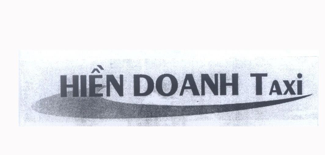 Mẫu nhãn hiệu Hiền Doanh Taxi