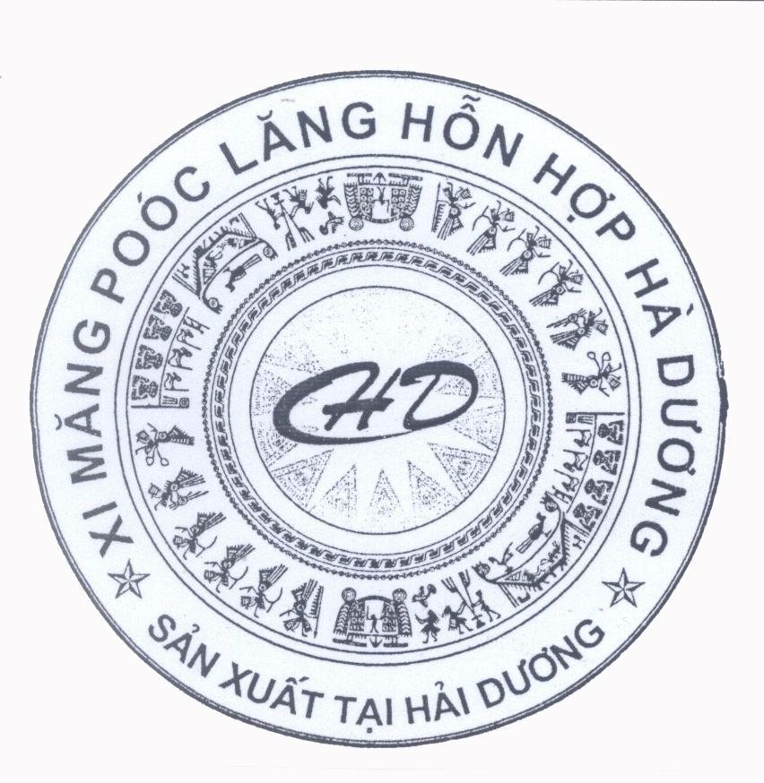 Mẫu nhãn hiệu HD Xi Măng Poóc Lăng Hỗn Hợp Hà Dương Sản Xuất Tại Hải Dương