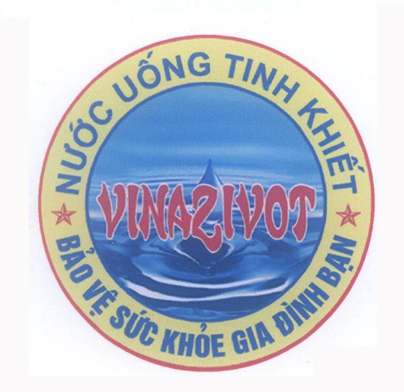 Mẫu nhãn hiệu Nước Uống Tinh Khiết VINAZIVOT Bảo Vệ Sức Khoẻ Gia Đình Bạn