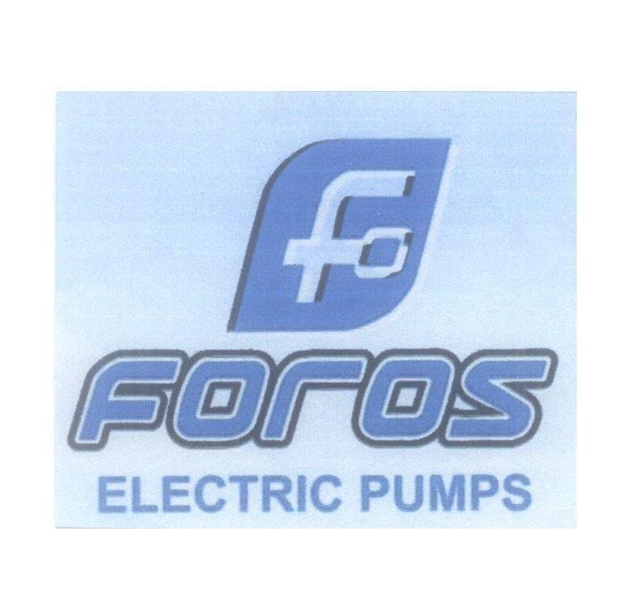 Mẫu nhãn hiệu FO FOROS ELECTRIC PUMPS