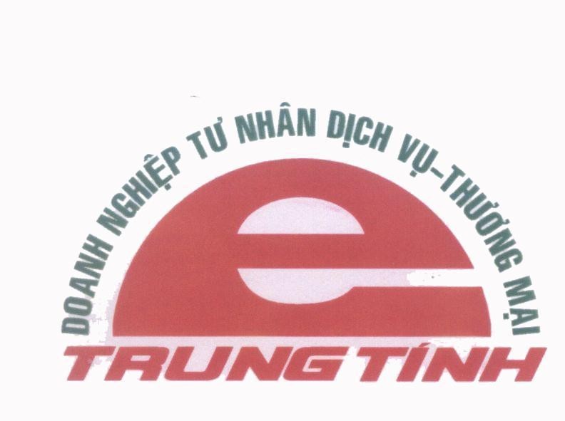 Mẫu nhãn hiệu Trung Tính e Doanh Nghiệp Tư Nhân Dịch Vụ - Thương Mại