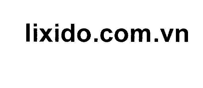Mẫu nhãn hiệu lixido.com.vn
