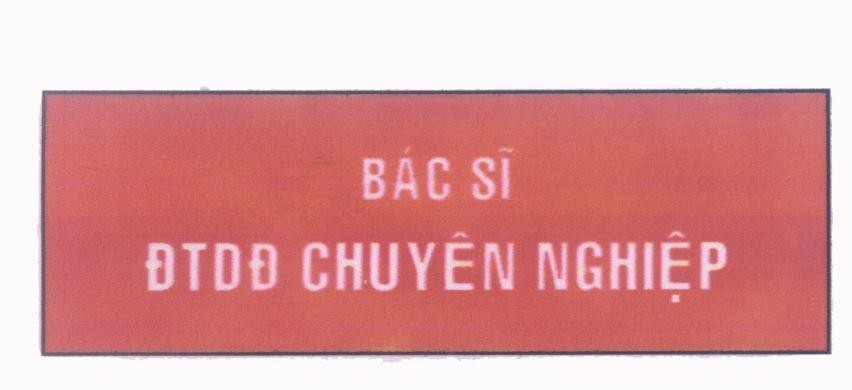 Mẫu nhãn hiệu Bác Sĩ ĐTDĐ Chuyên Nghiệp